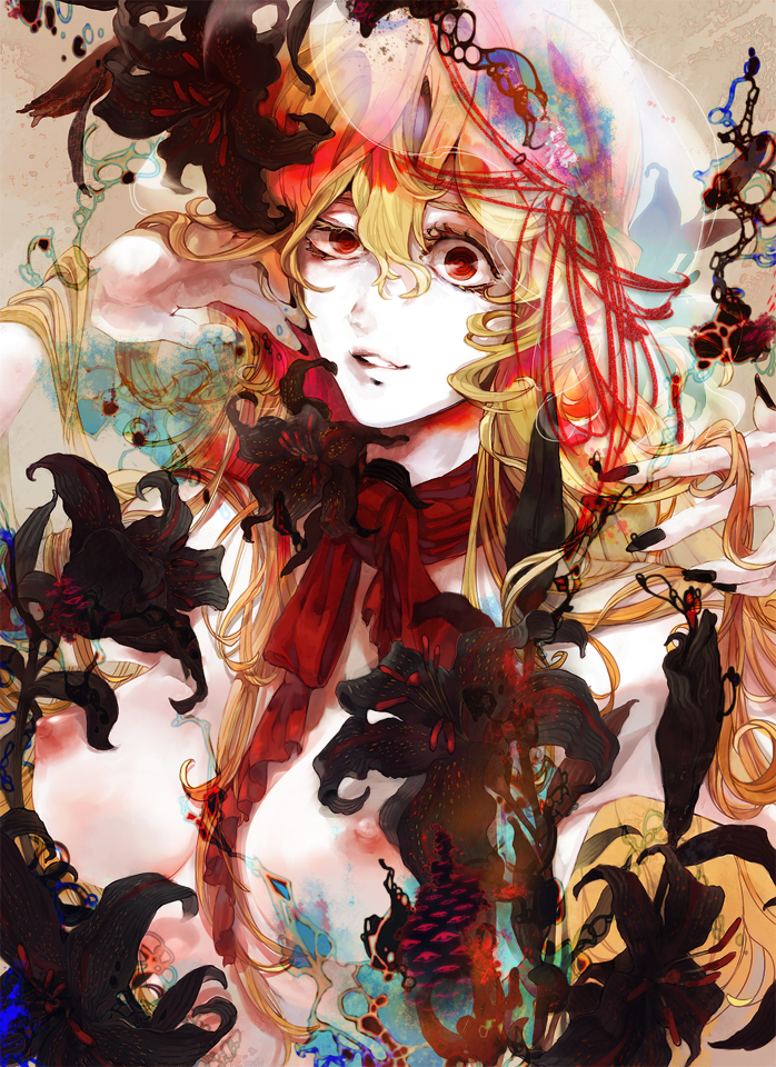 yakumo yukari (touhou) drawn by yukizen