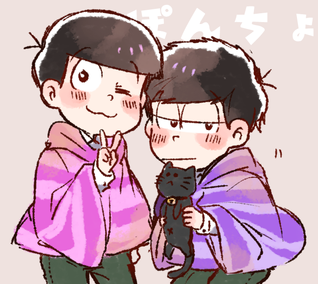 matsuno ichimatsu and matsuno todomatsu (osomatsu and 1 more) drawn by yuusuke-kun