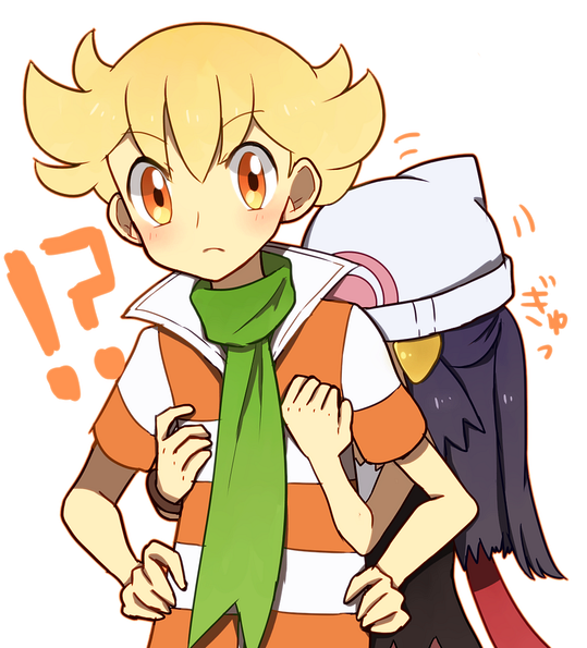 dawn and barry (pokemon and 1 more) drawn by ako_(ako0905)