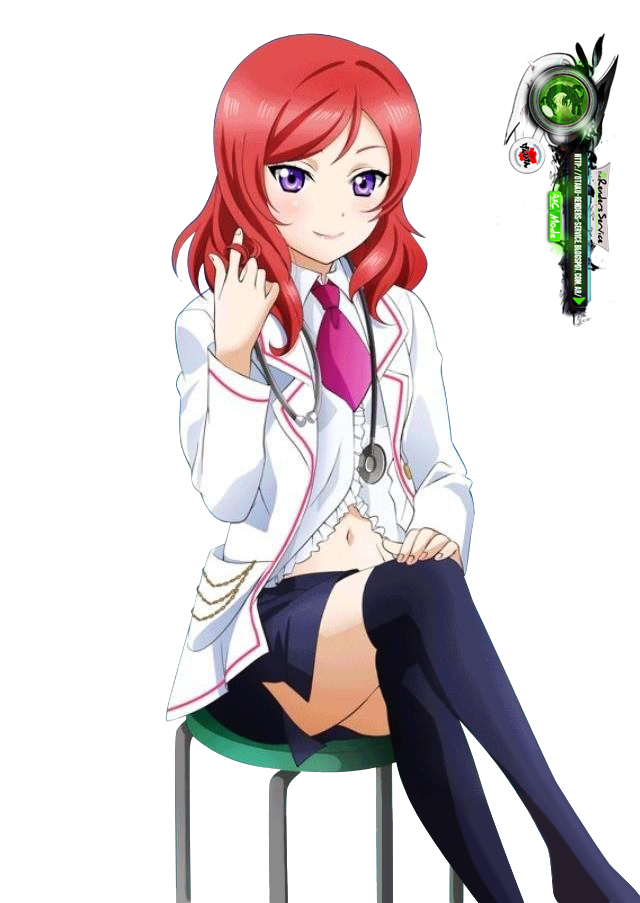 nishikino maki (love live! and 1 more) drawn by ors_anime_renders