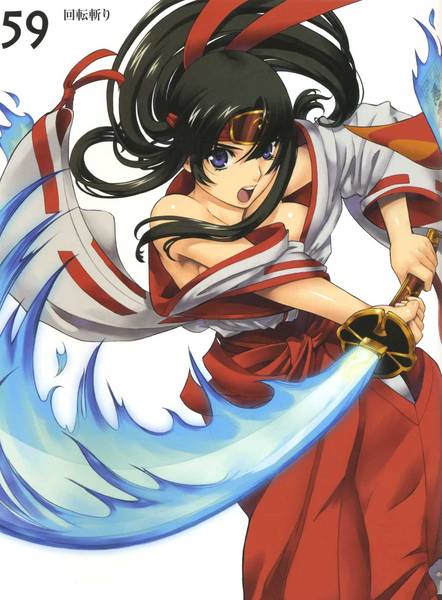 tomoe and musha miko tomoe (queen's blade) drawn by eiwa