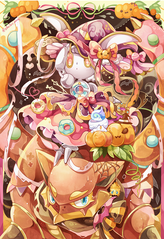 litwick, joltik, magearna, and volcanion (pokemon) drawn by coco7