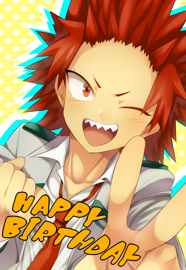 kirishima eijiro (boku no hero academia) drawn by bitou