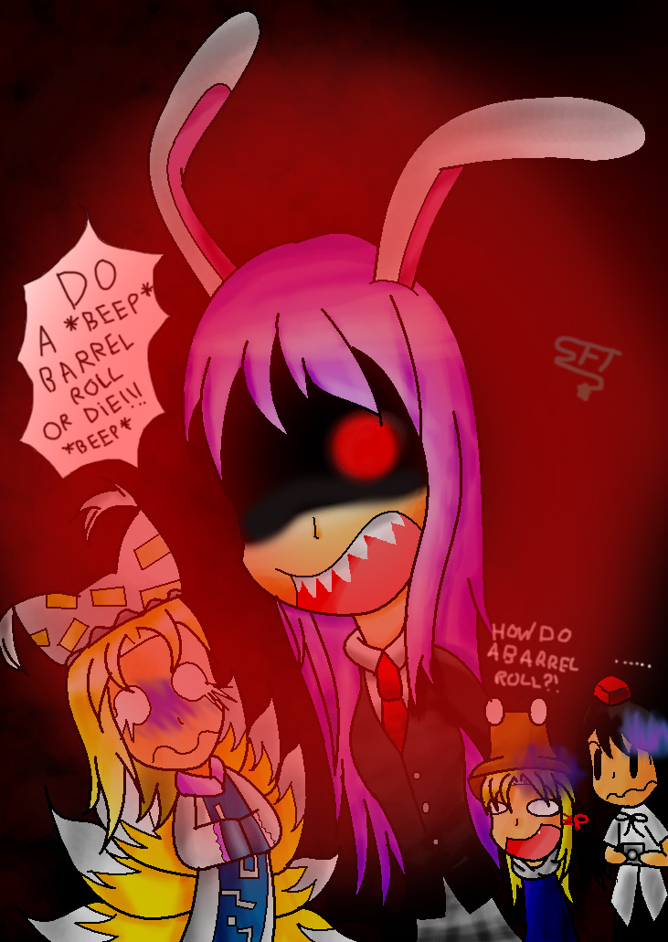 shameimaru aya, reisen udongein inaba, yakumo ran, and moriya suwako (touhou and 1 more) drawn by nlunachi