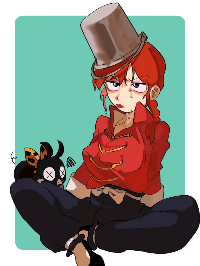 ranma-chan and p-chan (ranma 1/2) drawn by mooottiiii
