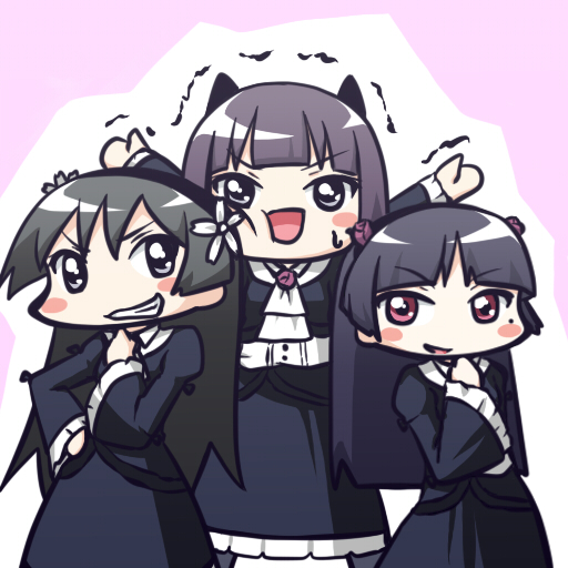 gokou ruri, saten ruiko, and yamada aoi (toaru majutsu no index and 3 more) drawn by moja_(gibson)