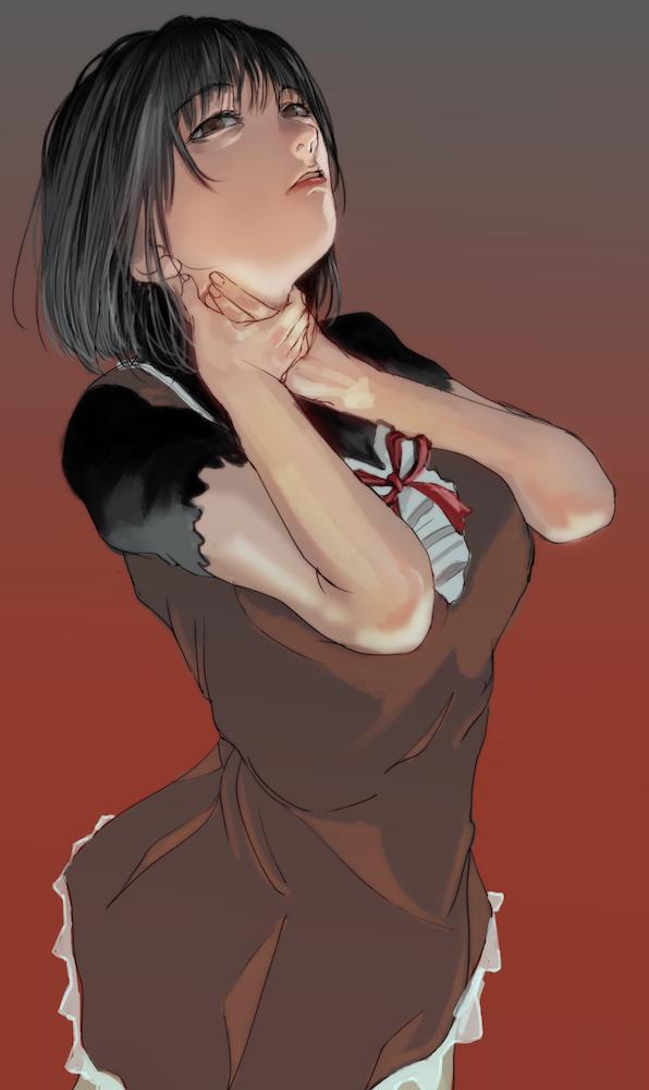 amakura mayu (fatal frame and 1 more) drawn by gauss_<bokashi