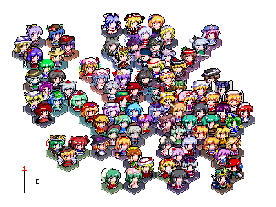 hakurei reimu, kirisame marisa, remilia scarlet, flandre scarlet, izayoi sakuya, and 81 more (original and 4 more) drawn by ai_mebius