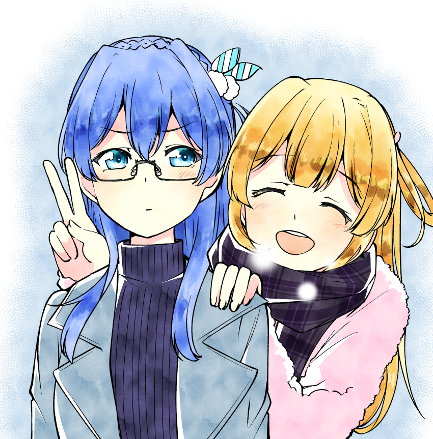 maruyama akane and fujima sakura (22/7) drawn by trefle_r