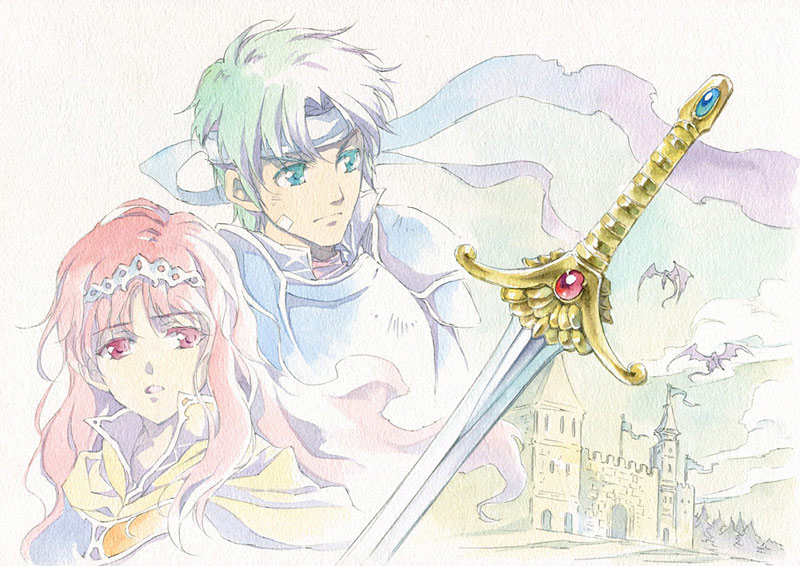 celica and alm (fire emblem and 1 more) drawn by agahari