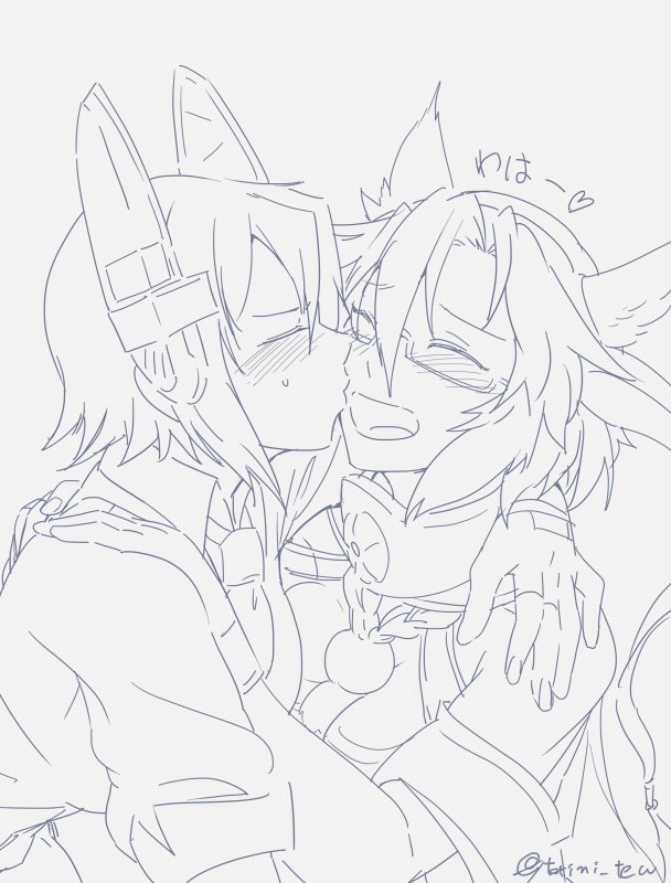 tenryuu and musashi (kantai collection) drawn by torichamaru