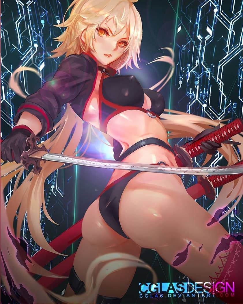 jeanne d'arc alter (fate and 1 more) drawn by cglas