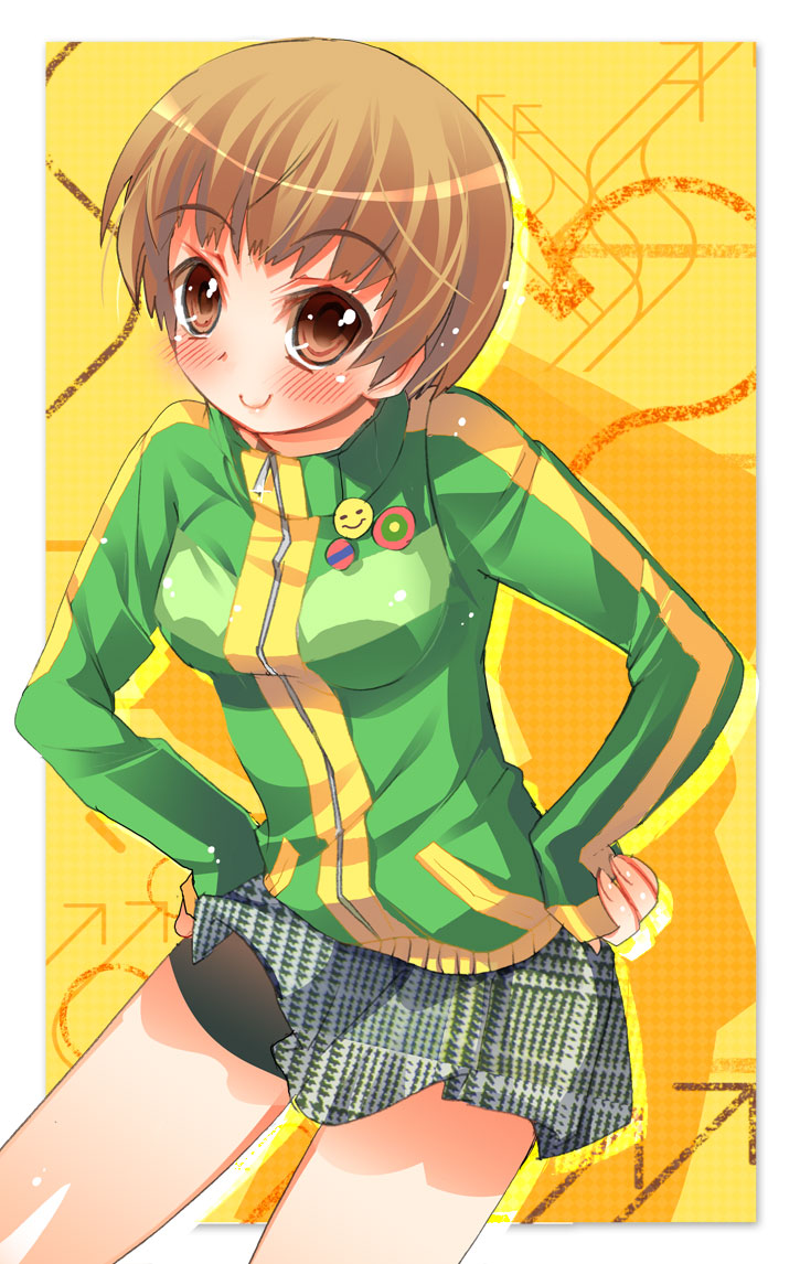 satonaka chie (persona and 1 more) drawn by himitsu_(iemaki)
