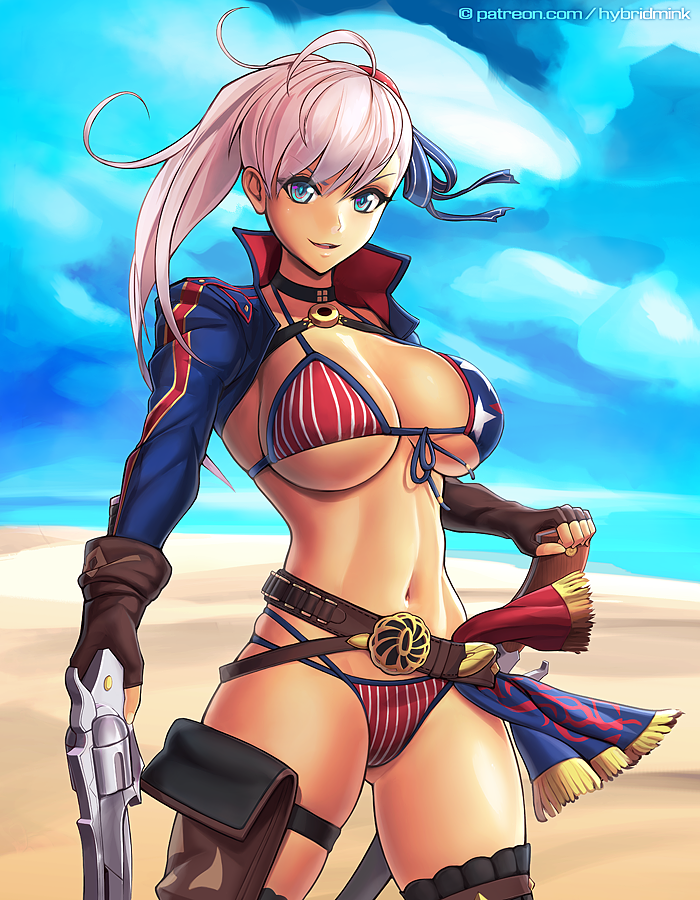 miyamoto musashi (fate and 1 more) drawn by hybridmink