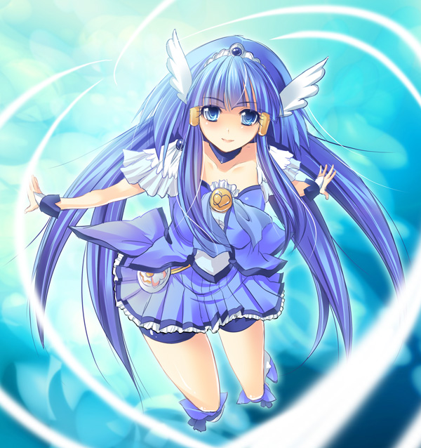 aoki reika and cure beauty (precure and 1 more) drawn by maki_(seventh_heaven_maxion)