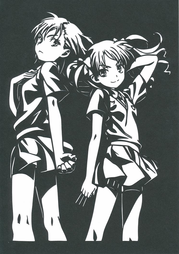 misaka mikoto and shirai kuroko (toaru majutsu no index and 1 more) drawn by pikku