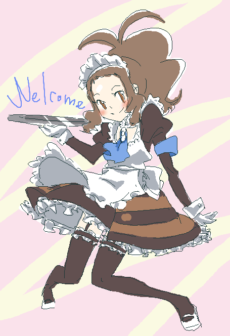 hilda (pokemon and 1 more) drawn by ouru_(syuzyaku)