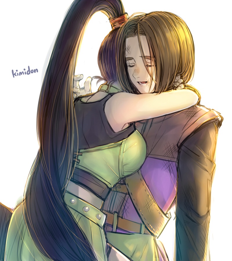 hero and martina (dragon quest and 1 more) drawn by kimidori_(kimidoriri)