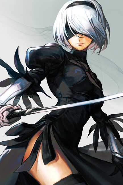 2b (nier and 1 more) drawn by hungry_clicker