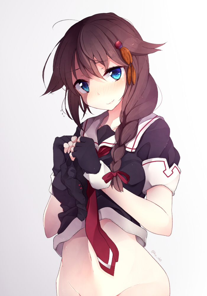 shigure and shigure kai ni (kantai collection) drawn by fuuen_(akagaminanoka)