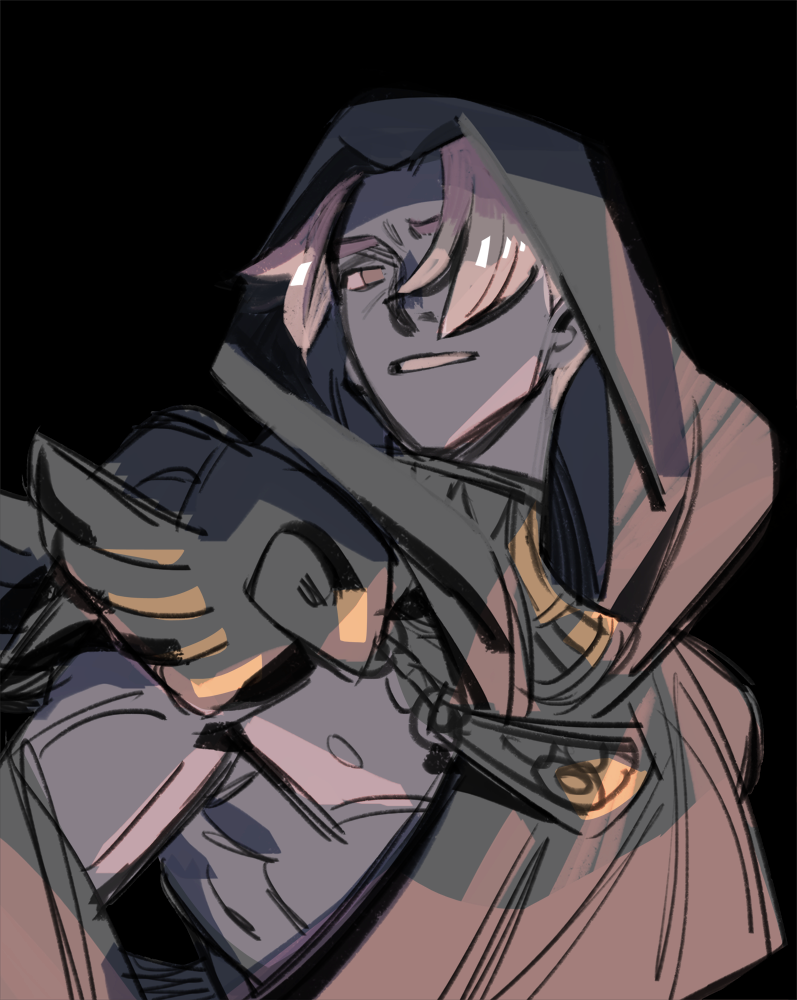 thanatos (hades and 1 more) drawn by prema-ja