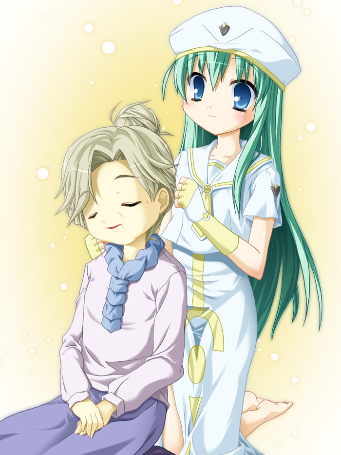 alice carroll and ametsuchi akino (aria) drawn by fuu_(koneko_no_yomeiri)