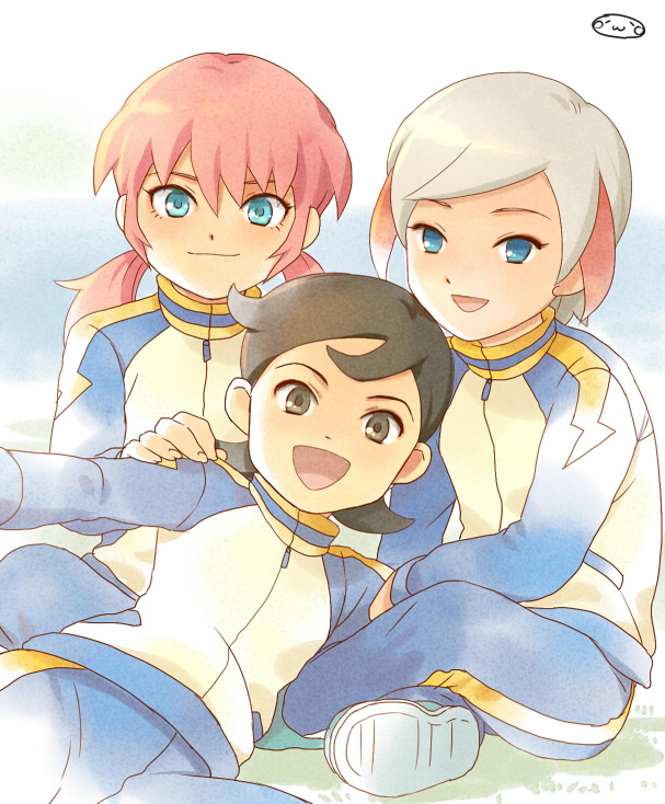 kirino ranmaru, ichino nanasuke, and aoyama shunsuke (inazuma eleven and 1 more) drawn by mizuhara_aki