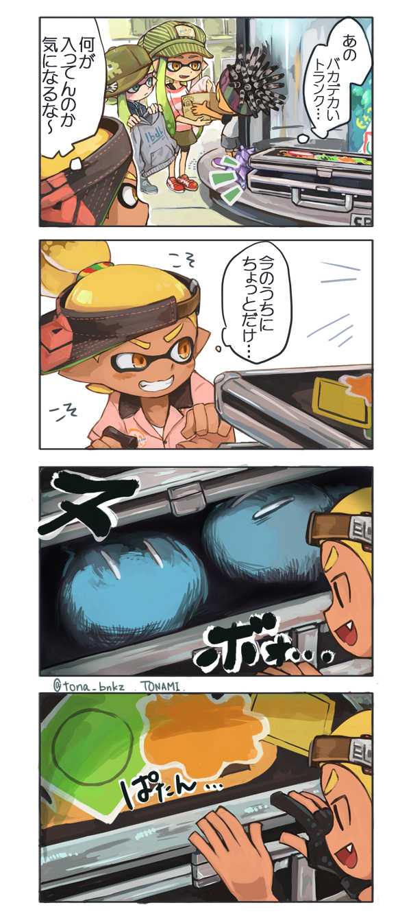 inkling player character, inkling girl, inkling boy, and murch (splatoon and 1 more) drawn by tona_bnkz