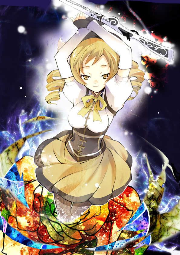 tomoe mami (mahou shoujo madoka magica) drawn by yazawan
