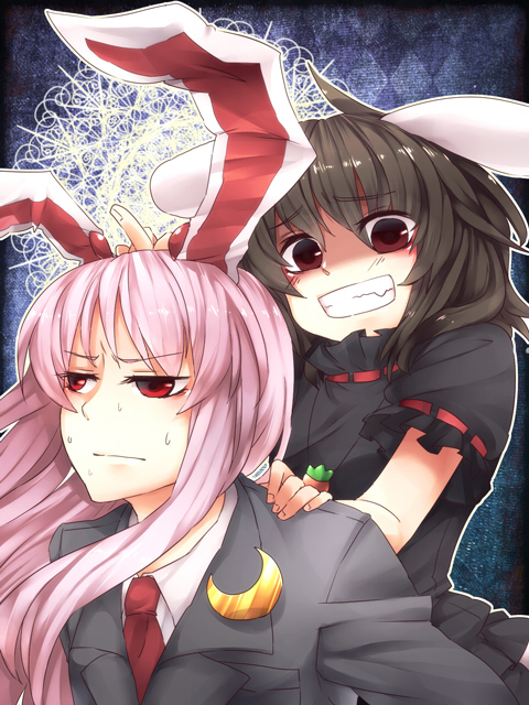 reisen udongein inaba and inaba tewi (touhou) drawn by sayuma