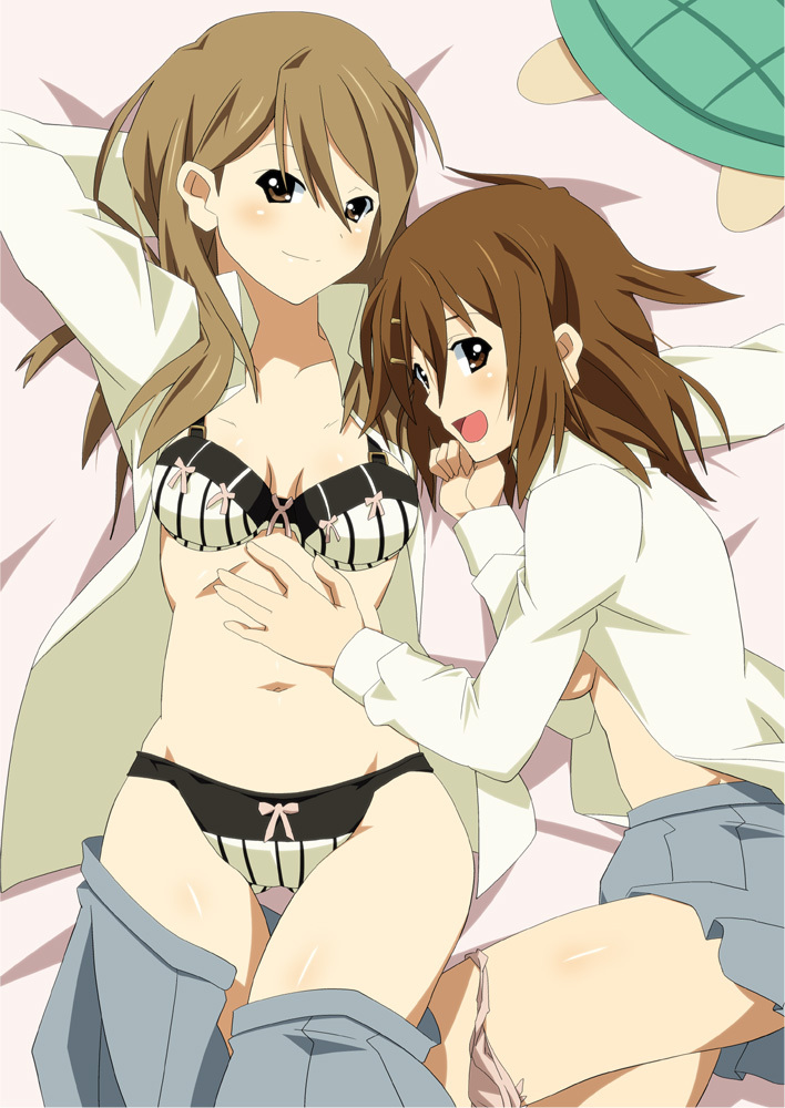 hirasawa yui and tachibana himeko (k-on!) drawn by shin'ya_(nanp)