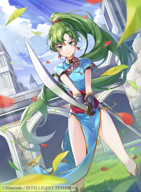 lyn (fire emblem and 2 more) drawn by ringozaka_mariko