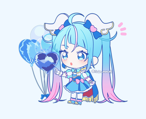 sora harewataru and cure sky (precure and 1 more) drawn by touka_moru04
