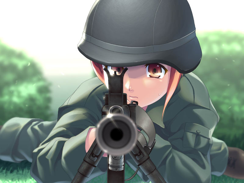 kusakabe kanako (gunjou no sora wo koete) drawn by kurowashi