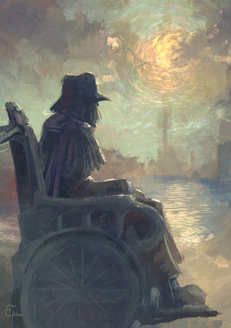 gehrman the first hunter (bloodborne) drawn by artofchinara