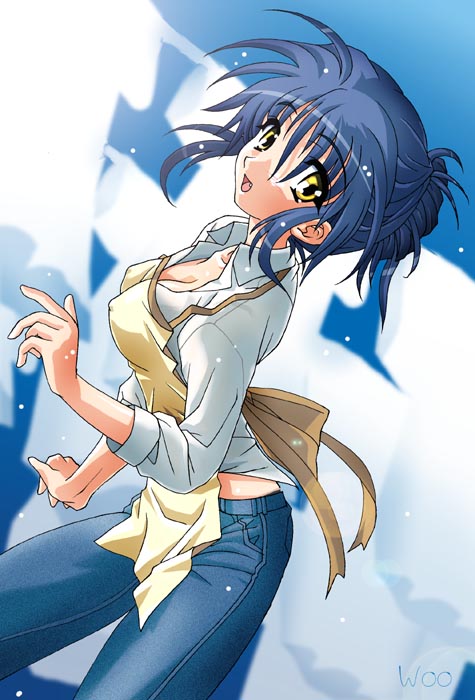 sagara misae (clannad) drawn by master_woo and masutaauu