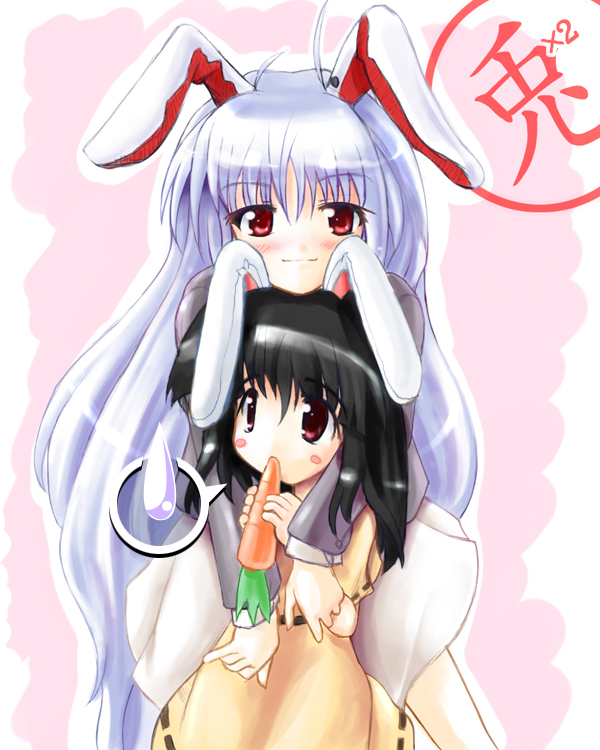 reisen udongein inaba and inaba tewi (touhou) drawn by ai_takurou