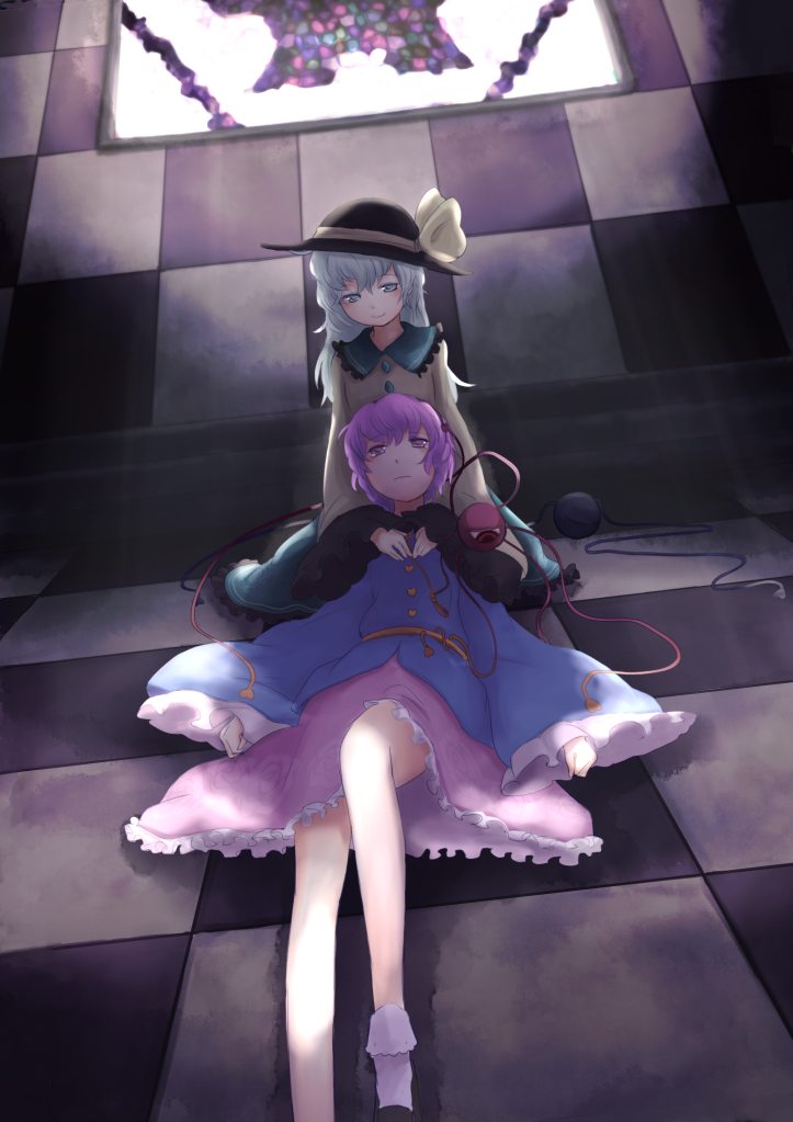 komeiji koishi and komeiji satori (touhou) drawn by kokotetsu