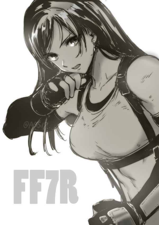 tifa lockhart (final fantasy and 2 more) drawn by aoba_(smartbeat)