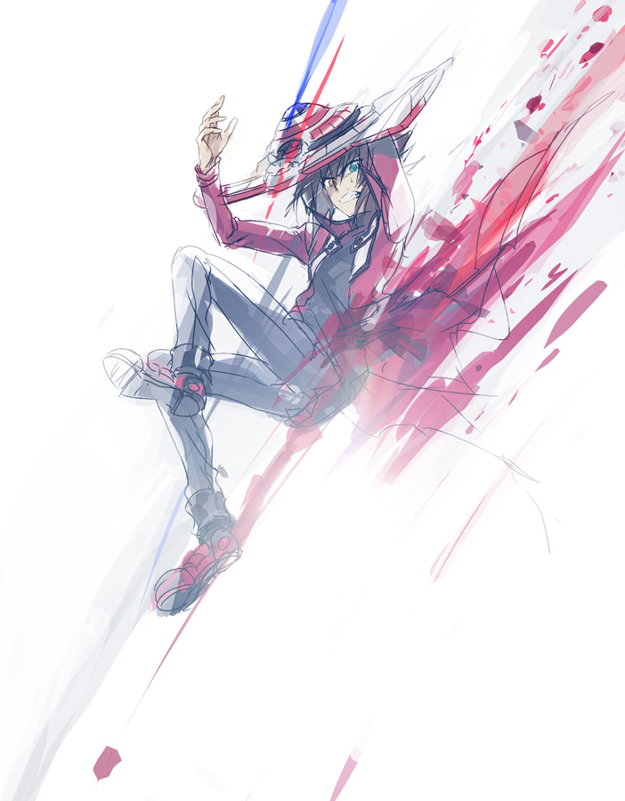yuki judai (yu-gi-oh! and 1 more) drawn by moribuden