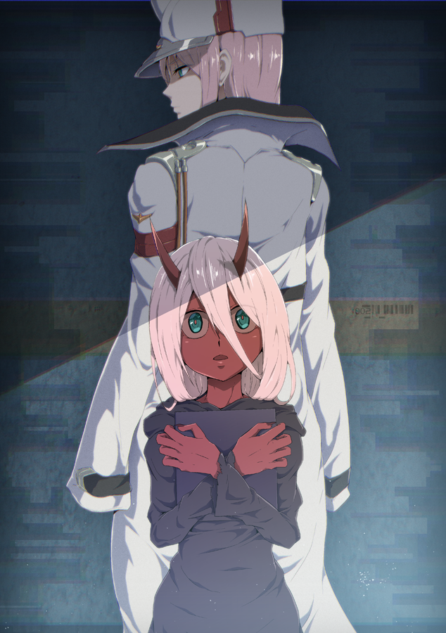 zero two (darling in the franxx) drawn by nandz