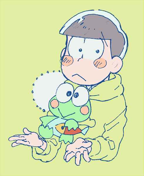 matsuno choromatsu and hasunoue keroppi (sanrio and 3 more) drawn by kanatsuki