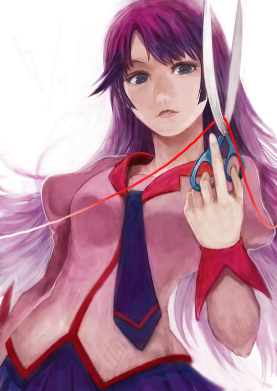 senjougahara hitagi (monogatari and 1 more) drawn by lack