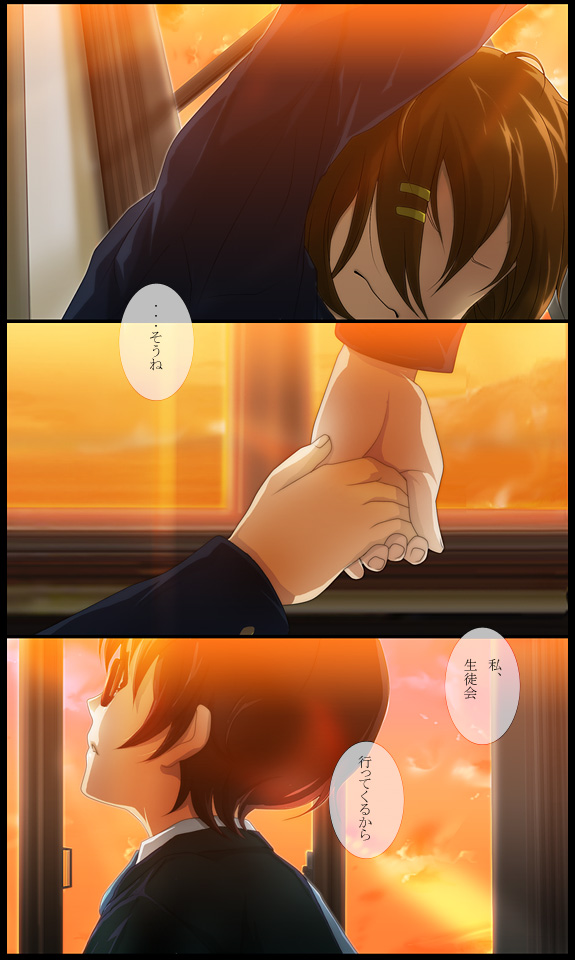 hirasawa yui and manabe nodoka (k-on!) drawn by 71_(nanaichi_drafting)