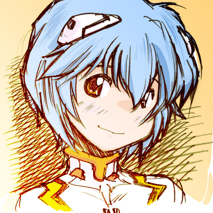 ayanami rei (neon genesis evangelion) drawn by kakubayashi_tsuyoshi
