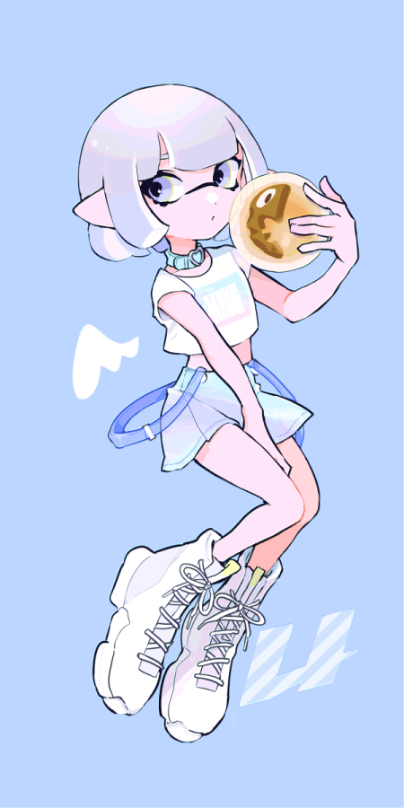 inkling player character and inkling girl (splatoon) drawn by imaikuy0