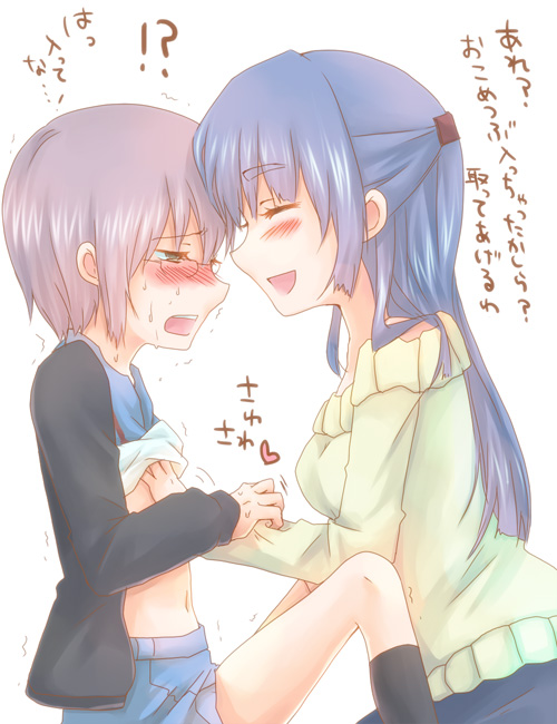 nagato yuki and asakura ryoko (suzumiya haruhi no yuuutsu and 1 more) drawn by yoshizoe_eiko