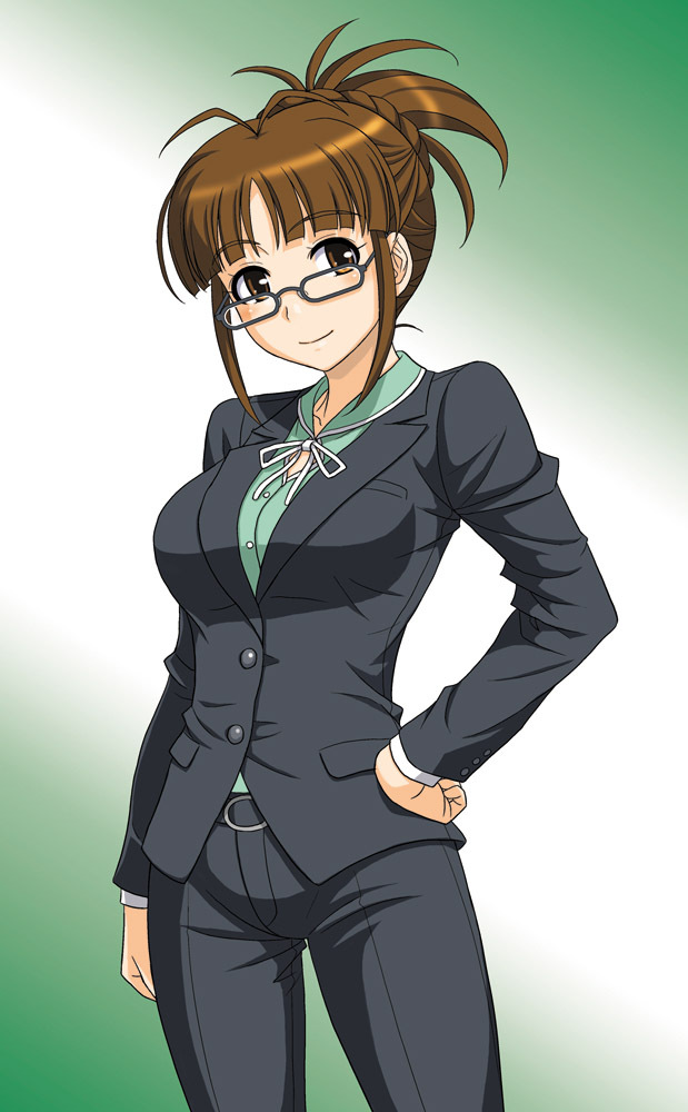 akizuki ritsuko (idolmaster and 1 more) drawn by hida_tatsuo