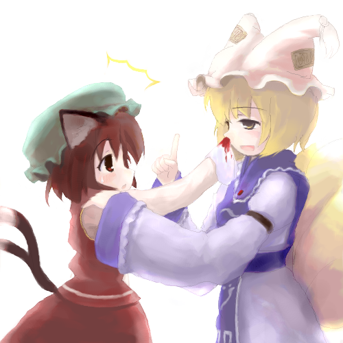 yakumo ran and chen (touhou) drawn by tsubasa_(abchipika)