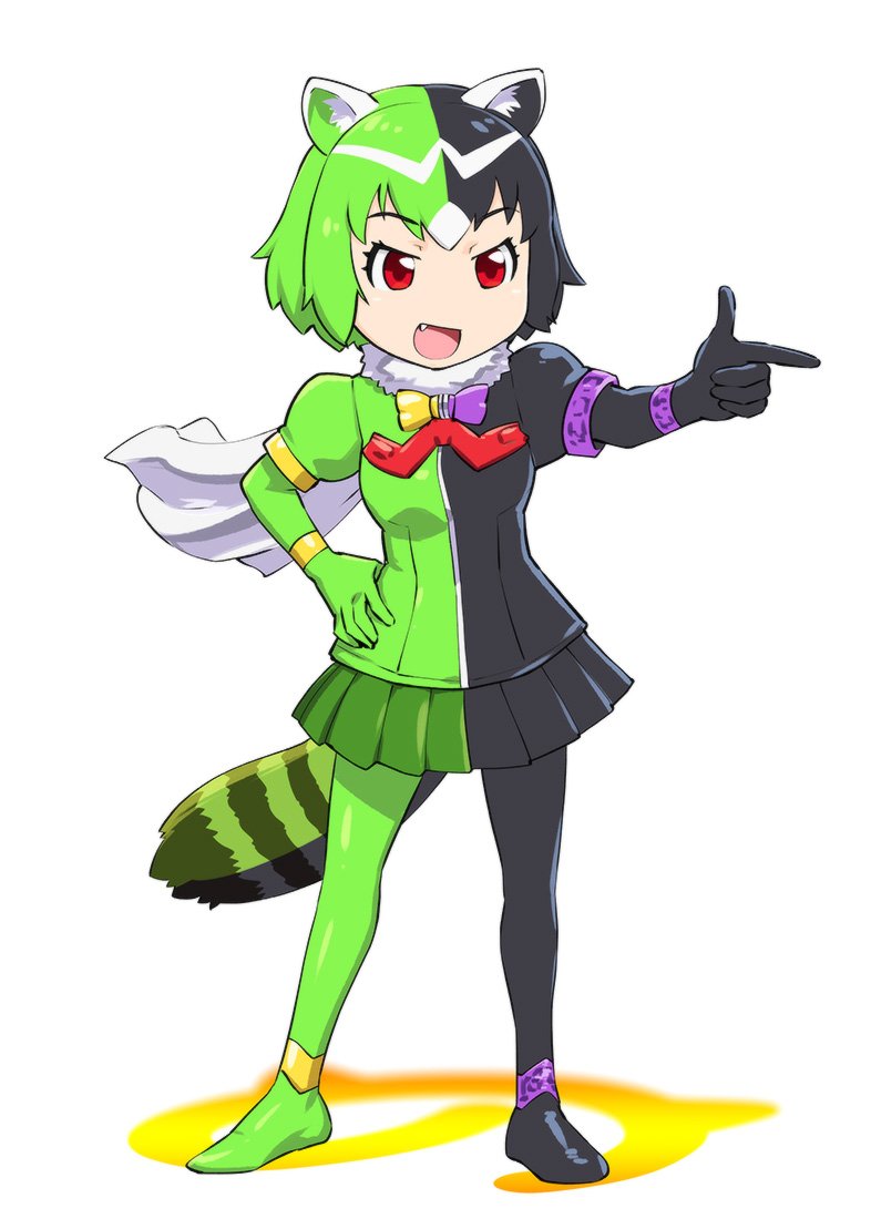 common raccoon and kamen rider double (kemono friends and 2 more) drawn by ueyama_michirou